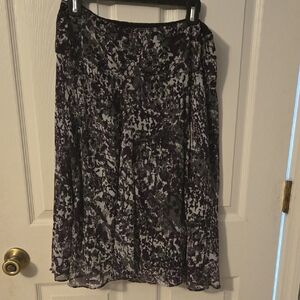 East 5th Purple and Gray A-Line Skirt